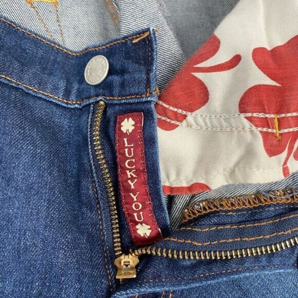 Lucky Brand Sofia Boot Women's size 10/30 Mid Rise Blue Medium Denim Boot Ankle. - Picture 4 of 12